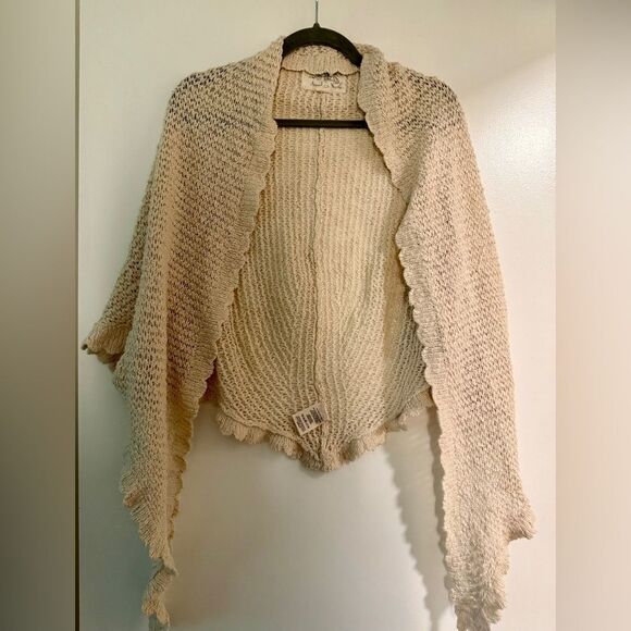 Angel Of The North Sweaters - Anthropology Cozy Knit blend shawl, very soft & light. In great shape.